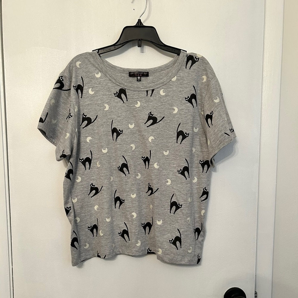 Halloween Black Cat T Shirt